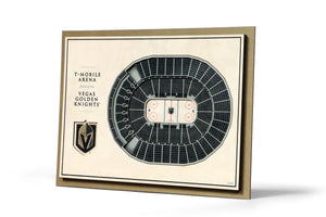 Vegas Golden Knights | 3D Stadium View | T-Mobile Arena | Wall Art | Wood | 5 Layer