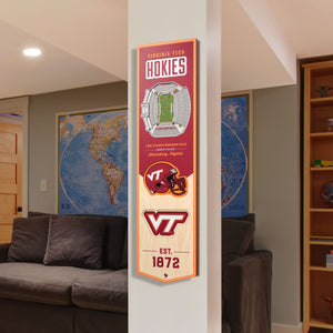 Virginia Tech Hokies | Stadium Banner | Lane Stadium | Wood