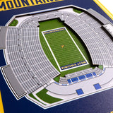 West Virginia Mountaineers | Stadium Banner | Milan Puskar Stadium | Wood