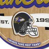 Baltimore Ravens | Fan Cave Sign | 3D | NFL