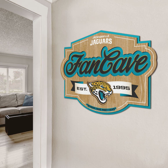 Jacksonville Jaguars | Fan Cave Sign | 3D | NFL