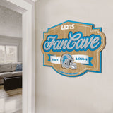 Detroit Lions | Fan Cave Sign | 3D | NFL