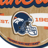 Denver Broncos | Fan Cave Sign | 3D | NFL