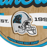Carolina Panthers | Fan Cave Sign | 3D | NFL